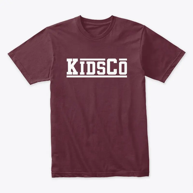 KidsCo White Alternate Logo